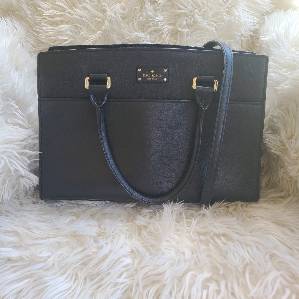 Kate Spade- Grove Street Caley Satchel/Crossbody Black- Great Condition